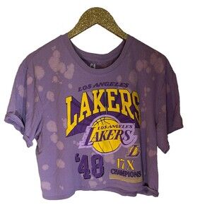 NBA Los Angeles Lakers Women's Cropped T-shirt Size XL